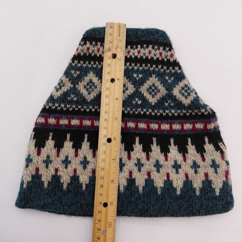Knit Outerwear Nordic Cap Hat Beanie Geometric Ski Wool Nylon Colorful Cabin - Picture 4 of 7